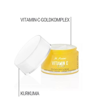 M. Asam Vitamin C Glow Moisture Cream 50ml - Intensive Hydration & Radiant Skin with Vitamin C Gold Complex & Turmeric - 24h Face Cream for Glowing Complexion - Buy Online on SooperMarket.com