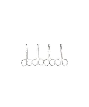 TEMKIN Nose Hair Trimmer Stainless Steel Nose Trimmers Hair Scissors Ear Remover Cut Beauty Removal Tools Fashion Beauty Tools Trimmers (Size : 4PC)
