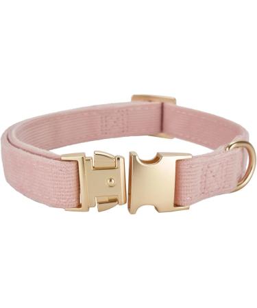 Yudote Ultra-Like Dog Collar - Natural Cotton Cord for Large Dogs with Sensitive Skin - Dusty Pink (L 1-Pack) - Buy Online on SooperMarket.com
