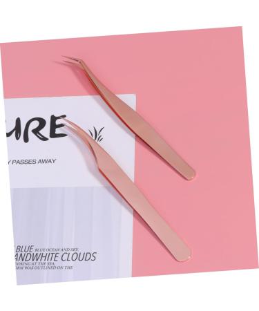 NOLITOY 4pcs Eyelash Extension Tweezers Set - Stainless Steel Lash & Fake Eyelashes Tweezers - Angled & Volume Makeup Tools - Beauty Care Essentials for Flawless Extensions - Buy Online on SooperMarket.com