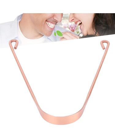 Pure Copper Tongue Scraper - U-Shaped Design for Oral Hygiene & Fresh Breath - Buy Online on SooperMarket.com