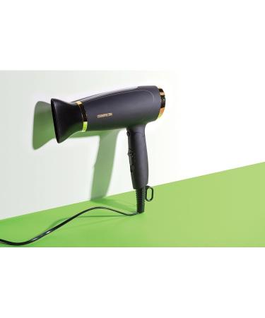 Cosmopolitan Foldable Hair Dryer with Smoothing Concentrator (Black & Gold) - Buy Online on SooperMarket.com