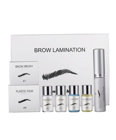 Beauty Brows Kit for 45-60 Days 3D Eyebrow Lamination Kit Natural Trendy Long Lasting Perming Eyebrow Kit for Home Use