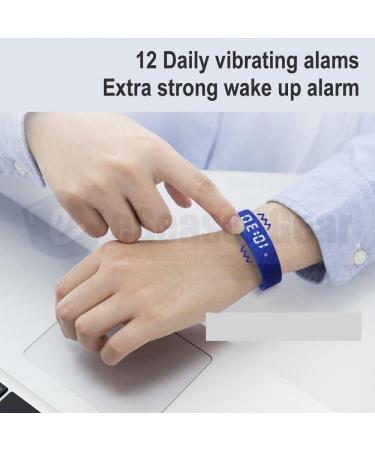 eSeasonGear VB80 12 Alarm Vibrating Watch for ADHD Medication Reminder - Black-Large, Silent Vibration Shake Wake - Modern Design - Buy Online on SooperMarket.com