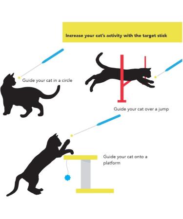 CAT SCHOOL Clicker Training Kit - 1 Cat Training Clicker 1 Target Stick 1 Step-by-Step Instruction Booklet - Clicker Tools for Cat Training Fist Bump Training Positive Behavior - Buy Online on SooperMarket.com