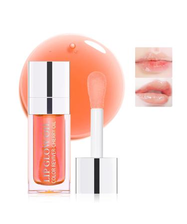 Hydrating Plumping Lip Glow Oil Moisturizing Lip Tint Transparent Oil Lip Care Non-sticky Glossy Lip Glow Fresh Texture Primer Lip Balm