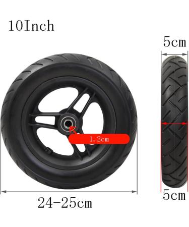 Wheelchair Front Wheel 1 Pair Electric Wheelchair Front Wheels 10Inch Heavy Duty Replacementer Wheel Wheelchair Solid Tire for Rollator - Buy Online on SooperMarket.com