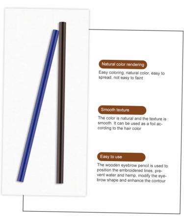 FOYTOKI 8pcs Eyebrow Pencil Eyeliner Eyebrow Makeup Pencil Eyeliner Pencil Brow Pencil and Brush Pens Wooden - Buy Online on SooperMarket.com