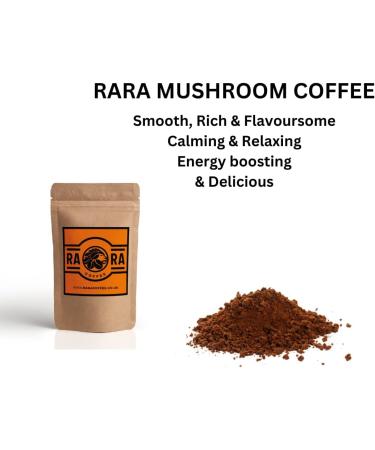 RARA SIGNATURE Mushroom Coffee (100g / 40 servings) - Instant Full Roast Arabica Coffee with 1000mg Lion's Mane - Buy Online on SooperMarket.com