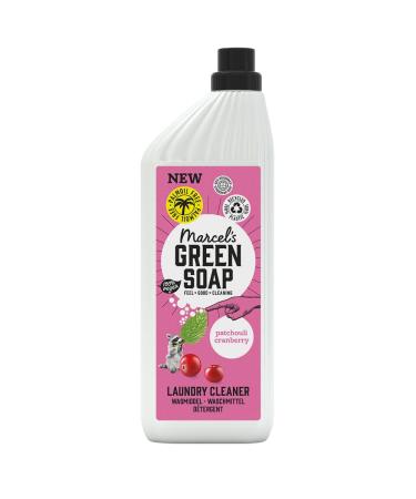 Marcel's Green Soap - Laundy Detergent Patchouli & Cranberry - Washing Liquid - Palm oil free - 100% Eco friendly - 100% Vegan - 97% Biodegradable - 1 L Patchouli & Cranberry 1 l (Pack of 1)
