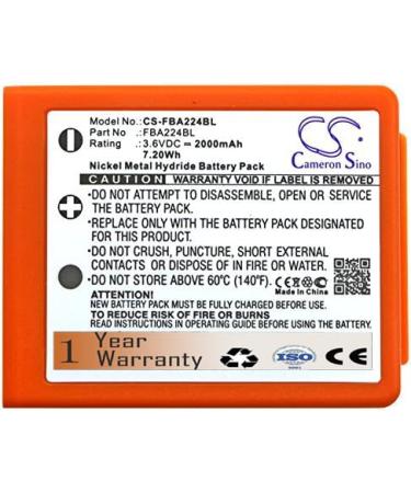 BA223000 Battery 2000mAh Replacement for HBC Radiomatic Key Radiomatic Micron 7 Radiomatic Quadrix Radiomatic Patrol D Radiomatic Vector Pro Radiomatic Micron 5 BA223030 FUB6 (3.6V)