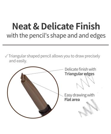 Etude House Drawing Eyebrow Pencil #5 Grau 21ad | Long-Lasting K-Beauty Eyebrow Makeup | Soft Texture for Daily Looks - Buy Online on SooperMarket.com