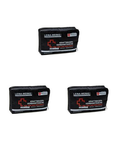 LEINA-WERKE REF 11009 Leina vehicle first aid kit Compact contents DIN 13164 blue (pack of 3) White-Red print (pack of 3)
