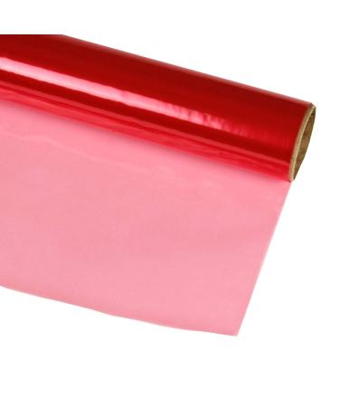 Hygloss Products Cellophane Roll  Cello Wrap for Crafts, Gifts, and Baskets - 40 Inches x 100 Feet - Pink Pink 40-inches x 100-feet