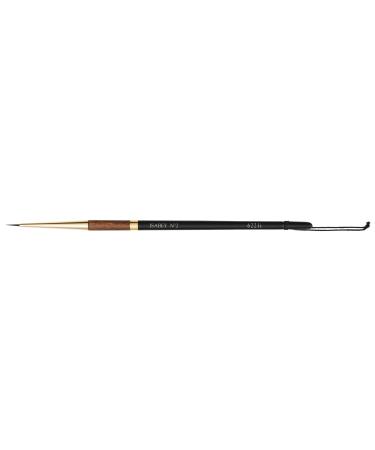 Isabey Vintage Siberian Blue Squirrel Brush, Round, 2, Natural 2 Natural