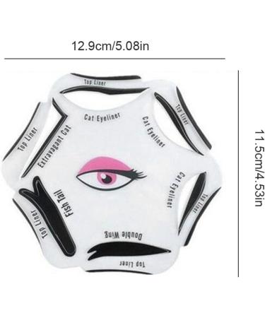 Eyeliner Stencil 6 in 1 Eyeline Guide Template Cat Liner Makeup Tool for Eyes Eyeliners Make-up - Buy Online on SooperMarket.com