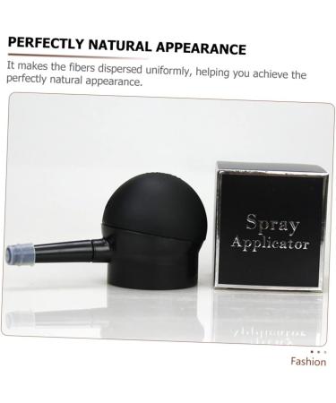PLAFOPE 4 Pcs Silicone Nozzle Hair Fibers Pump Loose Powder Spray Powder Applicator Black - Buy Online on SooperMarket.com
