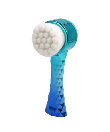 Angoily Skin Care Tools Soft Bristle Facial Brush Blackhead Facial Tools Massage Tool Facial Cleansing Brush Double-Sided Facial Brush Pore Facial Massager Massage Brush 3D Face 13x4.5cm