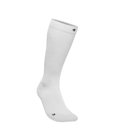 Bauerfeind running socks "Run Ultralight Compression Socks" 1 pair of very thin compression stockings for women and men sports socks for jogging and fitness running socks men white M 41-43