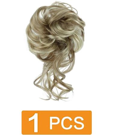 Prinfantasy Curly Messy Bun Hair Scrunchie Synthetic Updo Hairpiece | GBFQ009 | Women Girls One Size - Buy Online on SooperMarket.com