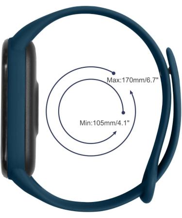 Buy Ainiv Adjustable Fitness Bracelets for Xiaomi Mi Band 3/4/5/6/7/8 - Waterproof Silicone/Nylon/Stainless Steel - 3-Pack in Black/Gray/Blue - Buy Online on SooperMarket.com