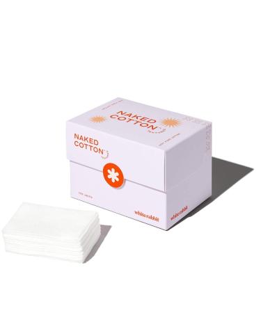 White Rabbit Cotton Pads for Face 100 Count - Premium 100% Cotton | Textured type | DIY Toner Mask, Makeup Remover Pads, Lint-Free, Hypoallergenic, Chemical Free Textured 100p