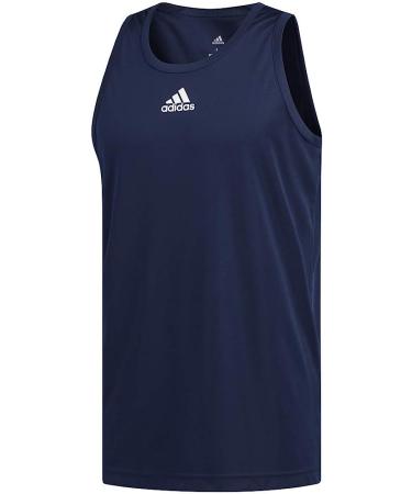 adidas Men's Heathered Tank Top - Large, Collegiate Navy - Buy Online on SooperMarket.com