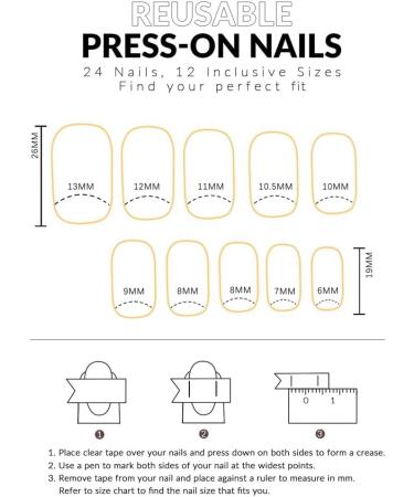 sunroot French Butterfly False Nails Long Coffin Nail Tip Detachable Press on Nails DIY Manicure ABS - Buy Online on SooperMarket.com