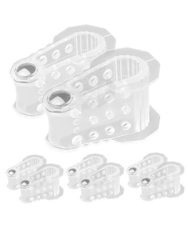 FOMIYES 4 Pairs Magnetic Toe Splitter Thumb Splint Nursing Clip Board Nail Set Tool Bunion Correctors Toe Spreaders Toe Seprating Tools Sebs Foot Stretcher Transparent Big Toe Correctors