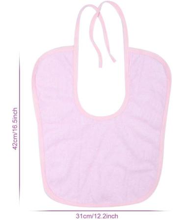 Adult Bib Skin-friendly Soft Waterproof Waterproof Bib Eating for(Light pink 31 * 42) - Buy Online on SooperMarket.com