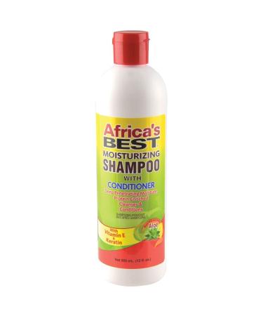 Africa's Best Moisturizing Shampoo With Conditioner  12 Oz Green 1-108-12-1200