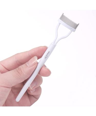 MSQ Stainless Steel Eyelash Comb - Curly Winder & Separator Tool for Perfect Mascara Application - Buy Online on SooperMarket.com