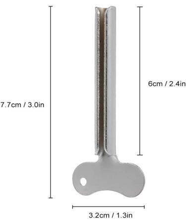 Ritioner Stainless Steel Toothpaste Squeezer Key Cream Tube Squeezing Cosmetic Oil Paint Squeezer Home Bathroom Supplies - Buy Online on SooperMarket.com
