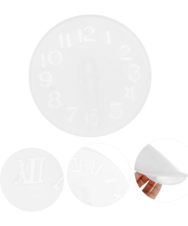 STOBOK 1pc Clock Mold Clocks Silicone Molds Resin Crafts Resin Epoxy Mold Craft Accessories Large Candle As Shown 15.5X15.5CM - Buy Online on SooperMarket.com