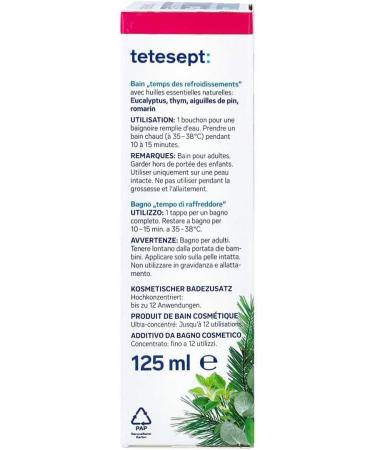 Tetesept Cold Time Bath 125 ml - Relieve Cold Symptoms | International Shipping - Buy Online on SooperMarket.com