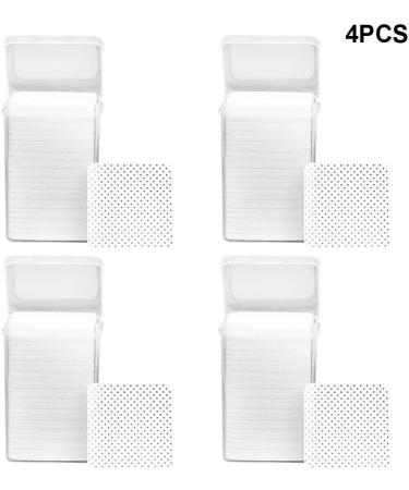 Dajidafu 4set Non-woven Lint Free Nail Wipes for Ultimate Nail Cleaning Solution Absorbency Wide Range Of Uses Cotton white - Buy Online on SooperMarket.com
