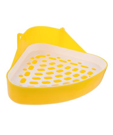 ORFOFE Box Pet Potty Urinal Rabbit Toilet Bedding for Rabbits Pet Pee Bedding for Guinea Pigs White Abs 24.5X18.5cm White