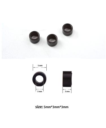 1000 Pcs Silicone Lined Micro Rings Links Beads for Hair Extensions Tool - Black, Dark Brown, Brown, Dark Blonde, Blonde - Buy Online on SooperMarket.com