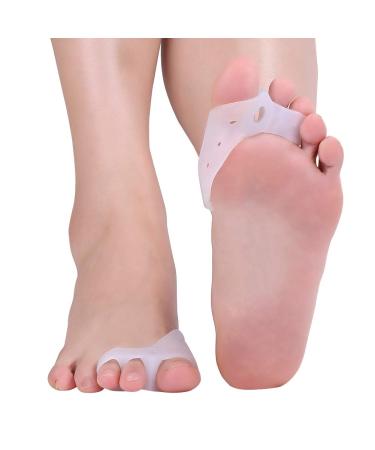 2 Pairs Gel Toe Separator for Hallux Valgus, Hammer Toes - Foot Care Corrector - Buy Online on SooperMarket.com