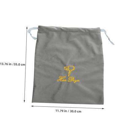 Gogogmee 2pcs Hair Dryer Storage Bag Drawstring Bags Hair Dryer Bag Drawstring Pouch Hair Blow Dryer Bag Hair Blower Bag Drawstring Storage Bag Blow Dryer Pouch Hair Dryer Organizers Bag 35.00X30.00X0.50CM Grey - Buy Online on SooperMarket.com