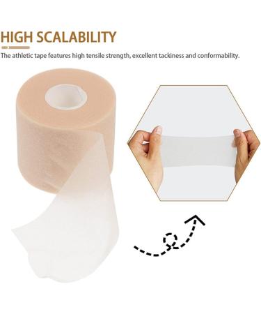 6 Rolls Healeved Sports Tape for Wrist Injuries - Absorption Proof Tennis Tapes for Racket, Fingers, Ankles - Skin-Colored 6.5x6.5x6cm (Pack of 3) - Buy Online on SooperMarket.com
