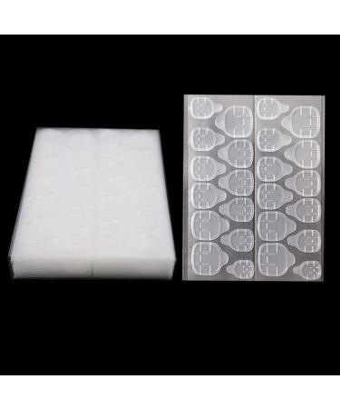 FOMIYES 40 Sheets Nail Jelly Glue Nail Double-sided Glue Nail Tip Fixing Stickers Fake Nail Sticky Glue Nail Glue Stickers Nail Art Supplies Nails Silica Gel Invisible Adhesive - Buy Online on SooperMarket.com