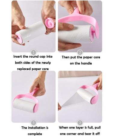 Lint Roller for Clothes - 60 Sheet Adhesive Brush Kit for Pet Hair Removal | Carpet & Car Seats | Fur Removal Tool - 1 Handle + 9 Refills - Buy Online on SooperMarket.com