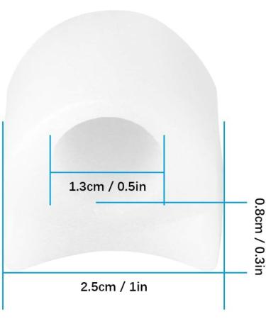Washable Toe Separators Bunion Corrector 5 Pairs - Reduce Calluses, Relieve Pain - White - Buy Online on SooperMarket.com