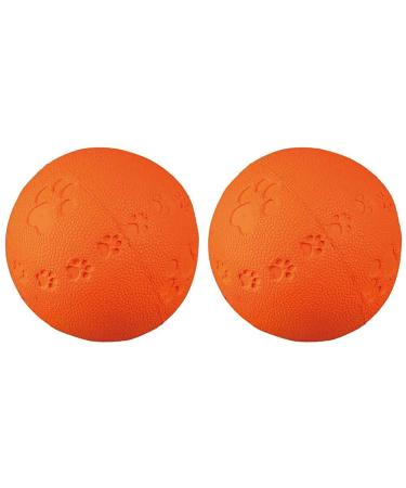 TRIXIE 34863 Play ball natural rubber 9 cm (pack of 2)