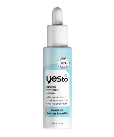 Yes To Intense Hydration Serum Locks In Moisture and Helps Support Skin's Barrier Against Environmental Damage Hyaluronic Acid Avocado Oil and Vitamin B Natural Vegan & Cruelty Free 0.95 Fl Oz 0.95 Fl Oz (Pack of 1)