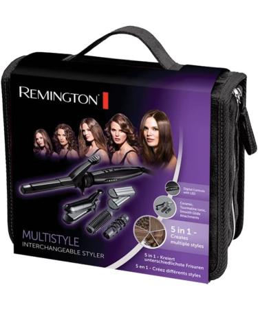 Remington S8670 Multi-Style Reversible Styling Plates 19mm Curling Tong Round Brush Spiral Curling Attachment Clips - Black - Buy Online on SooperMarket.com