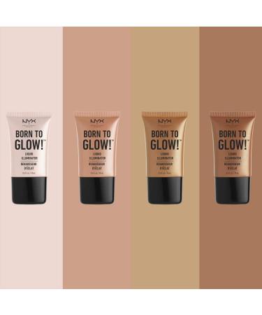 NYX Born to Glow Liquid Illuminator - Sun Beam 01 - 18ml - Vegan Formula - Buy Online on SooperMarket.com