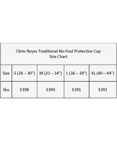 Cleto Reyes No-Foul Padded Protective Cup - Black Small - Buy Online on SooperMarket.com