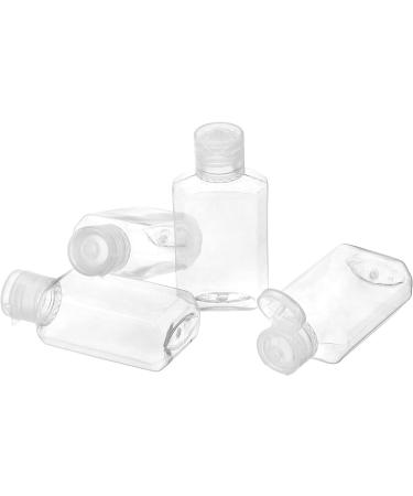 60 Pack 2 oz Clear PET Travel Bottles with Flip Top Caps - Portable Refillable Containers for Hand Sanitizer, Shampoo, Lotion - Travel Size Toiletry Bottles - Buy Online on SooperMarket.com